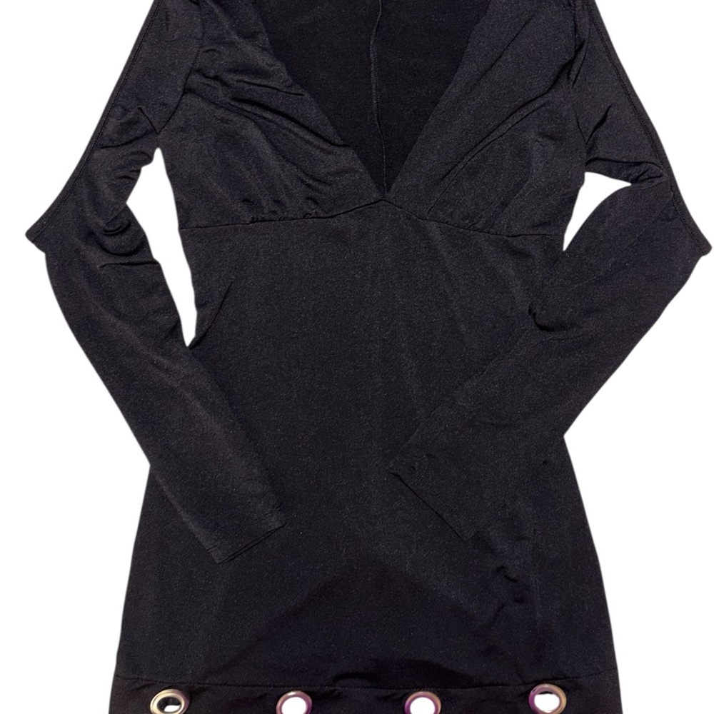Elegant Moments Black Long Sleeve Dress
